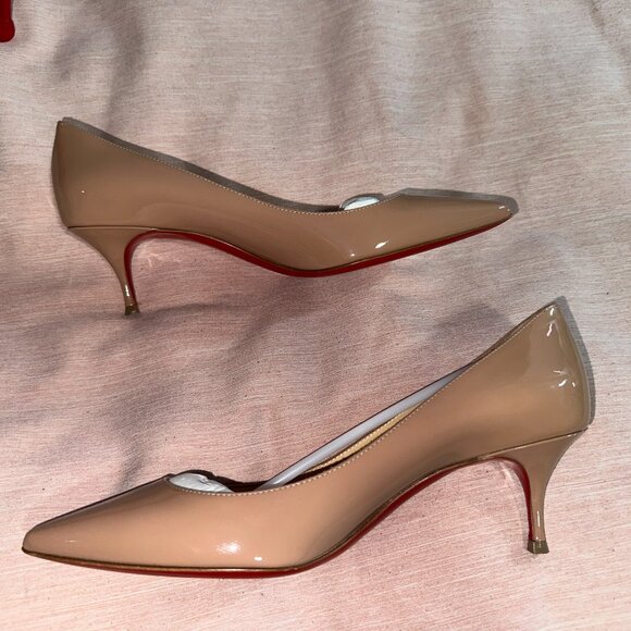 Christian Louboutin Pigalle Follies 55 Patent Nude Size EUR 38 US 8 - Picture 3 of 8